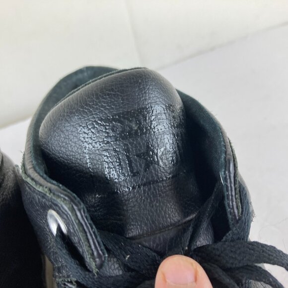 Converse Mens sz 12 LEATHER CHUCK TAYLOR ALL STAR Mid Top Athletic Shoe Sneaker - Picture 3 of 9